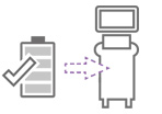 Use ultrasound equipment with battery when AC power is unavailable : BatteryAssist™ 