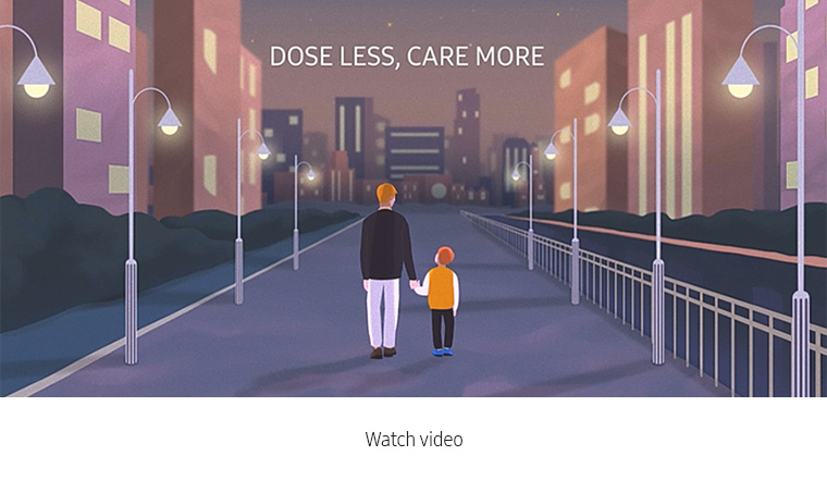 Dose Less Care More. Watch video