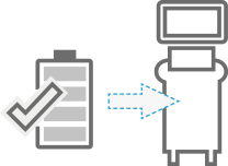 ultrasound device can be used when AC power is temporarily unavailable : BatteryAssist™